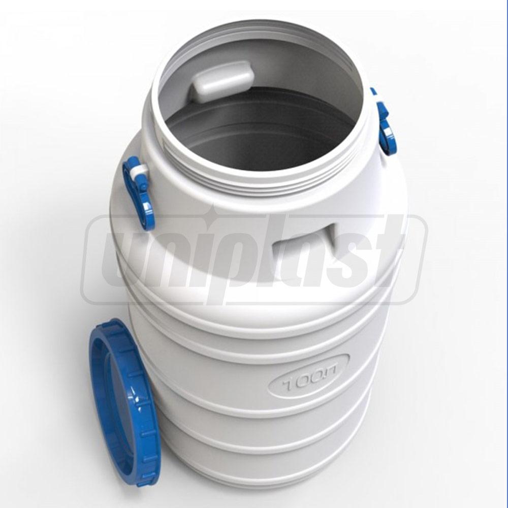 Бидон 100 л (белый) с ручками H=0.79 м/W=0.425 м EVRO PLAST