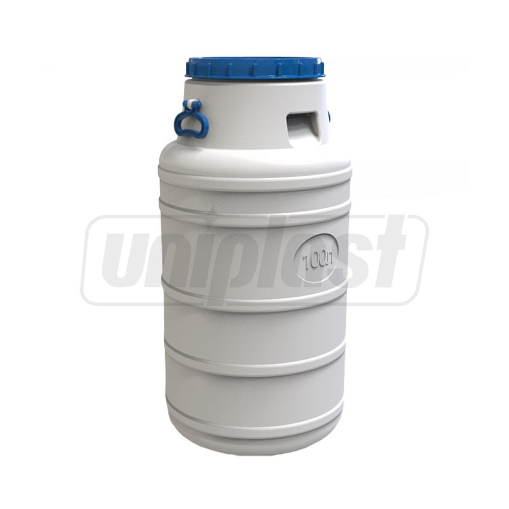 Бидон 100 л (белый) с ручками H=0.79 м/W=0.425 м EVRO PLAST