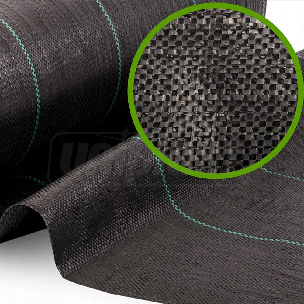 Agrotextil 90 g/m² (negru cu linie verde) (1 m х 10 m) UNITAPE