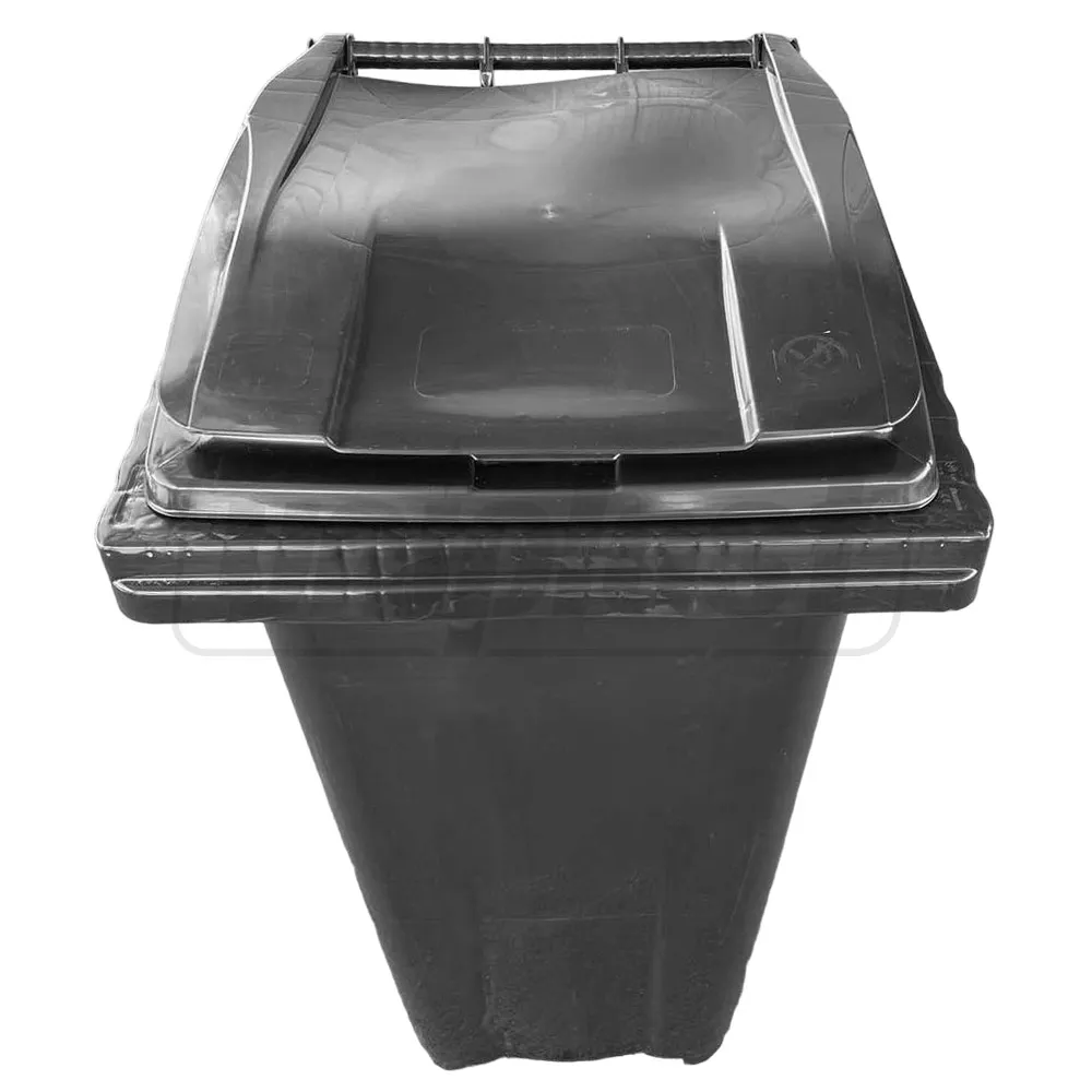 Cos HDPE pentru transportarea deseurilor 240 L pe roti (negru) UNIPLAST TR
