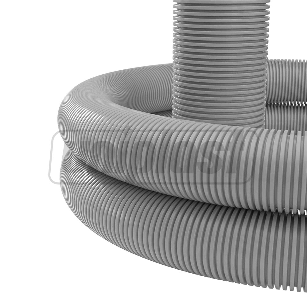 Труба  ПВХ D.20 L=50 м, гофрированная с зондом (серая)