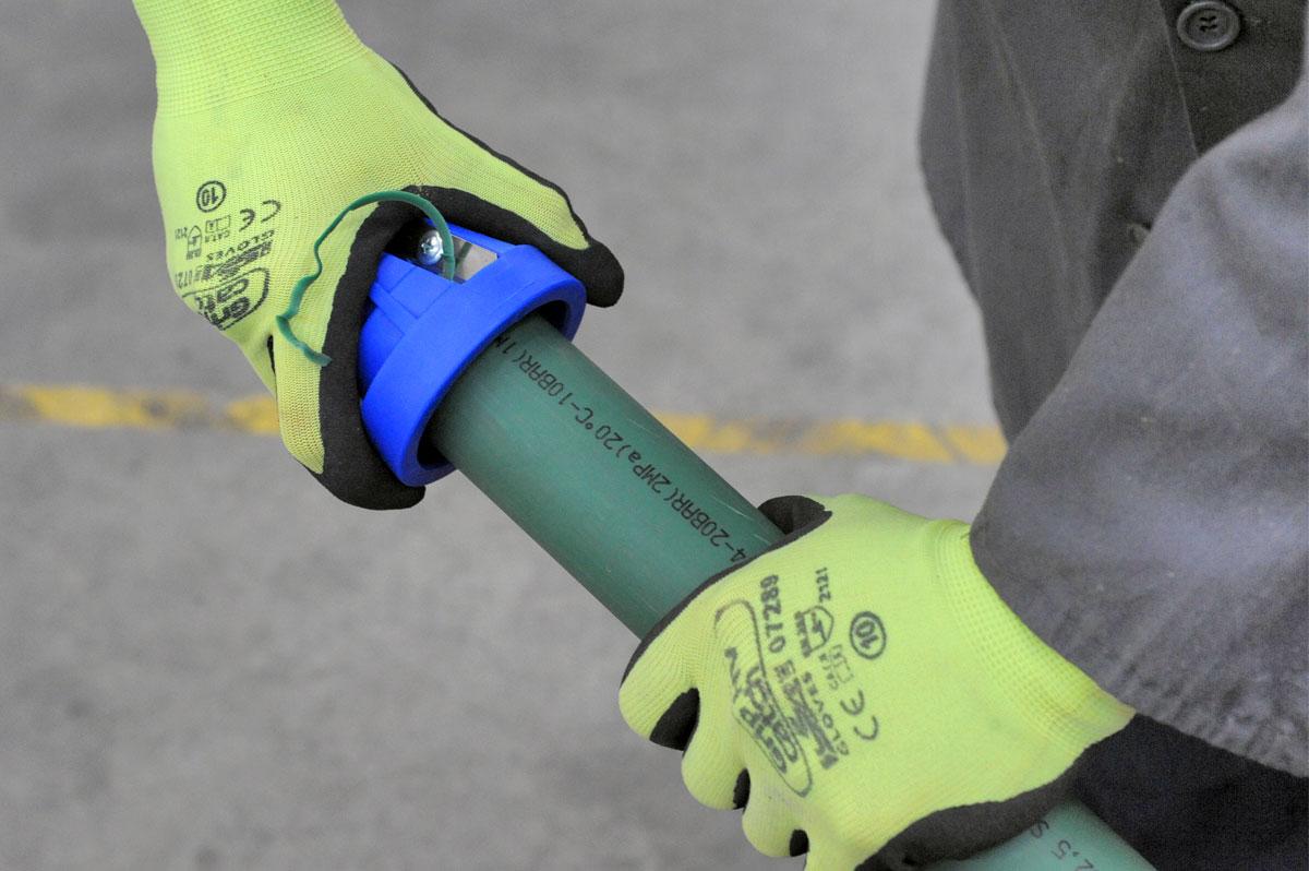 Ascutitoare cu gradator pentru tevi din PE D. 20-63  SAB