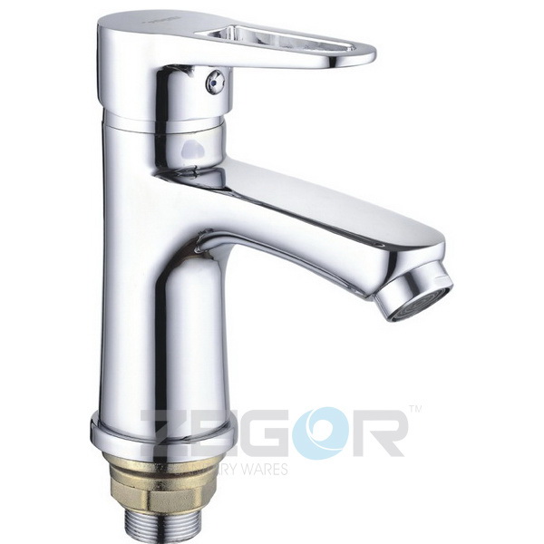 Baterie lavoar PUD1 A045 "crom" cu piulita, cartus D. 40 TROYA  ZEGOR