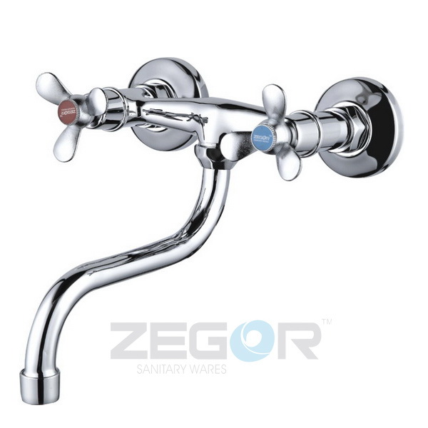 Смеситель для кухни настенный TZK A652 (DMX12) букса ZEGOR СНЯТ С ПРОИЗВОДСТВА!!