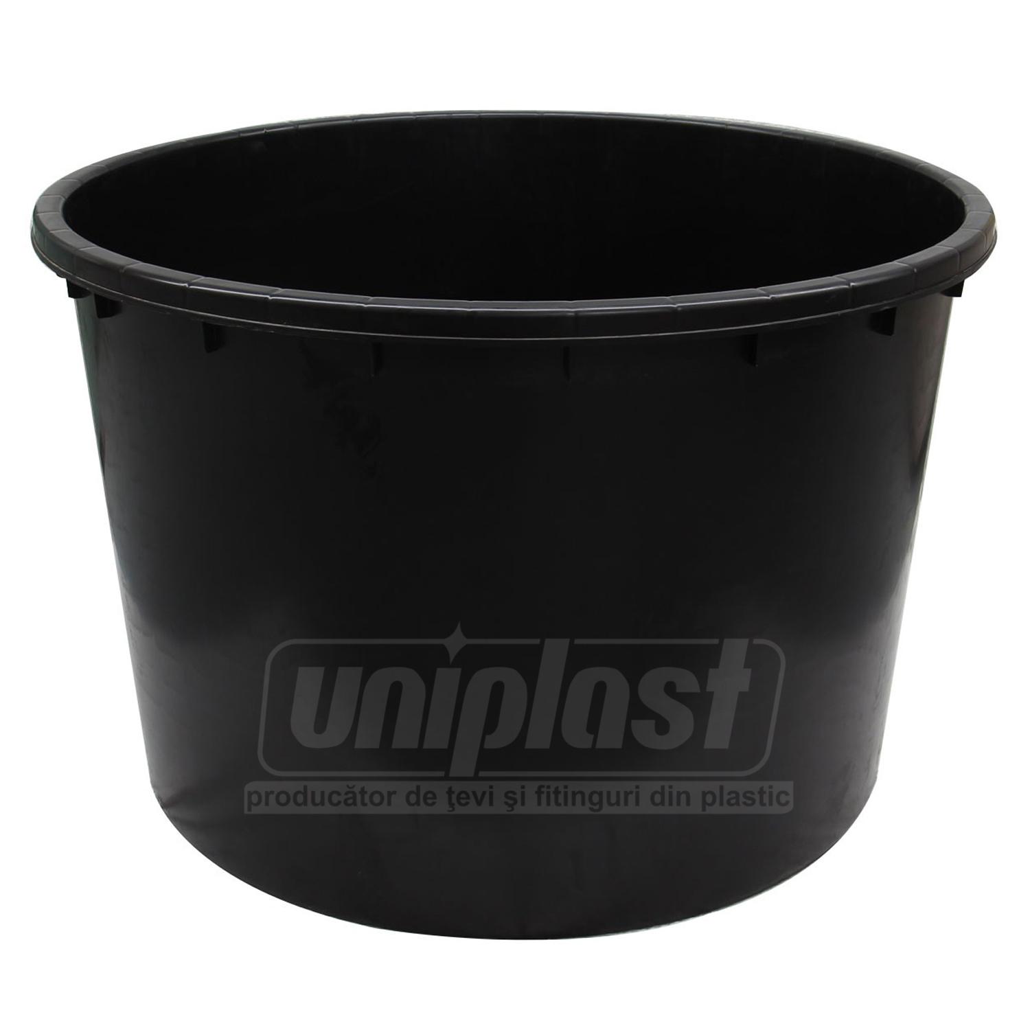 Кадка без крышки  700 л 120x77H см (черная)  STP