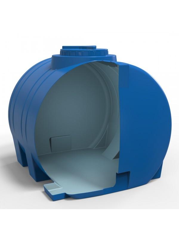 Емкость  750 л горизонтальная, овальная (синяя) + штуцер D. 1/2" 100x95x95 см