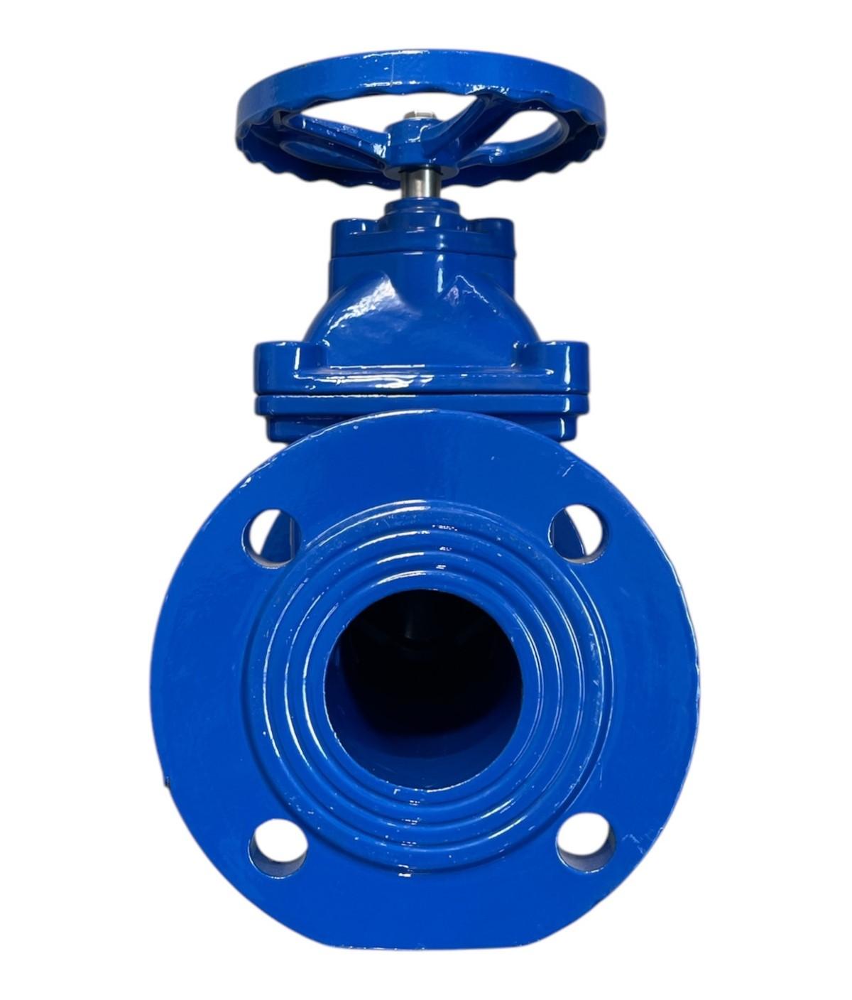 Задвижка чугунная D. 65 PN16 обрезиненный клин DIN3352-F5 (L=262 мм) (4 отверстия)  UNV