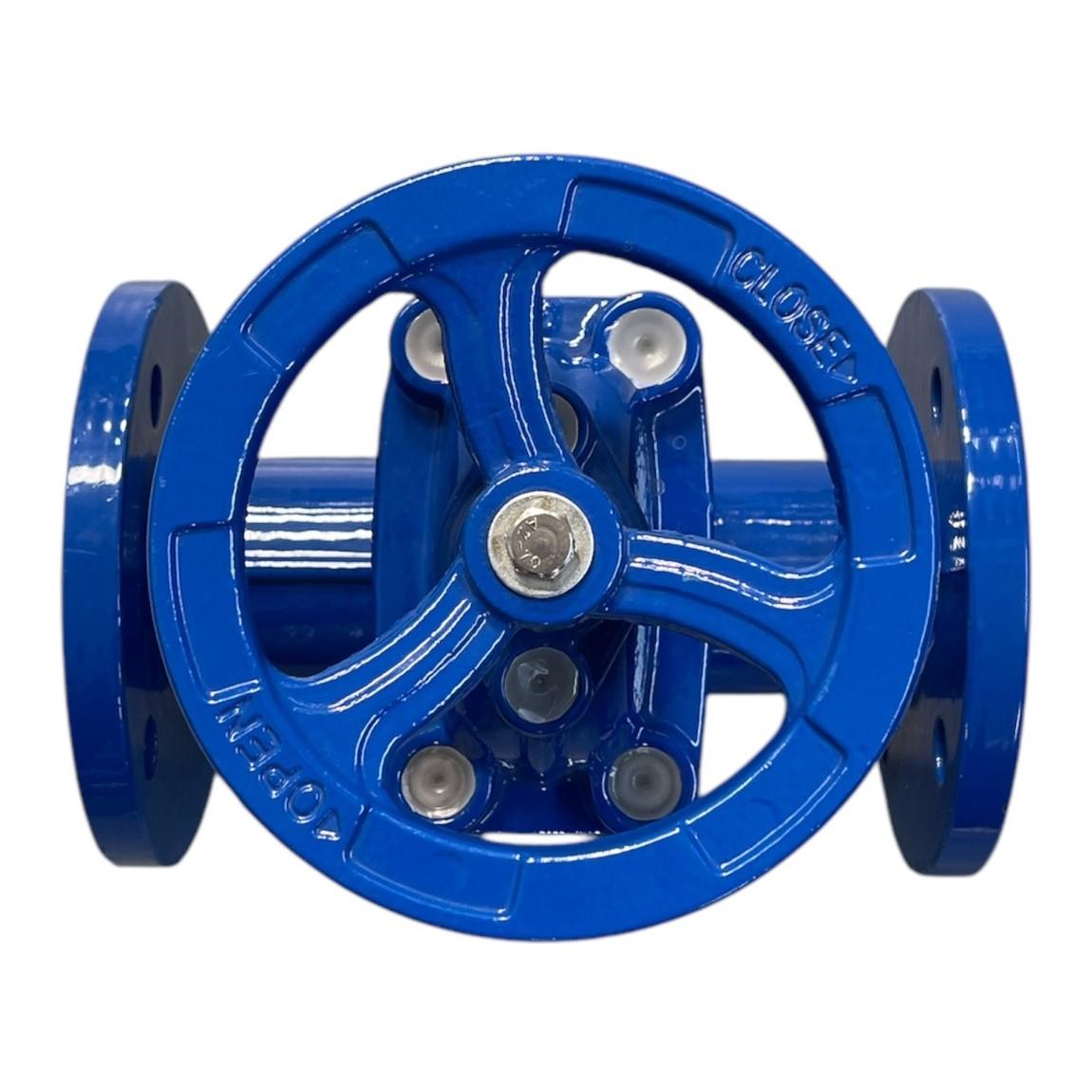 Задвижка чугунная D. 65 PN16 обрезиненный клин DIN3352-F5 (L=262 мм) (4 отверстия)  UNV