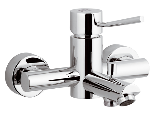Baterie front pentru baie/dus MINIMAL 05-CS (crom-satin)  REMER