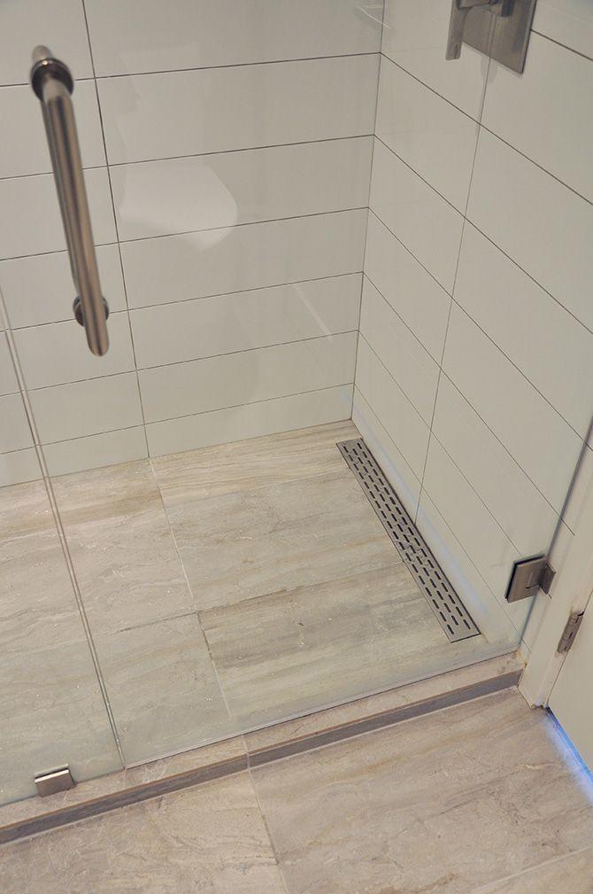 Rigola de dus lineara set 500 x 70 mm D. 50 x 90° LINE (Linie) FLH40-A2 С06 UNIPLAST