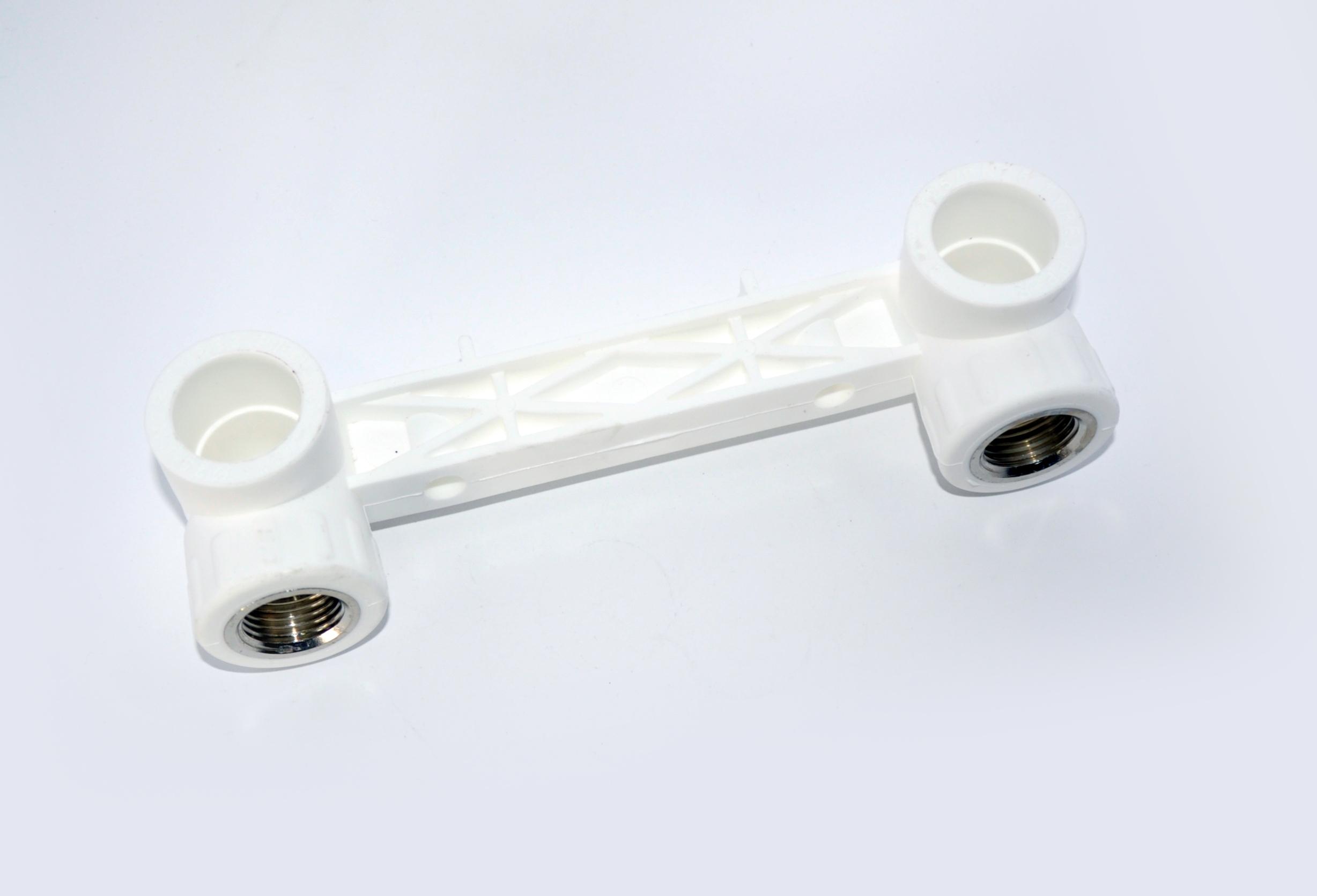 Set montare baterie PPR D. 25 x 1/2" FI (alb)  KAS