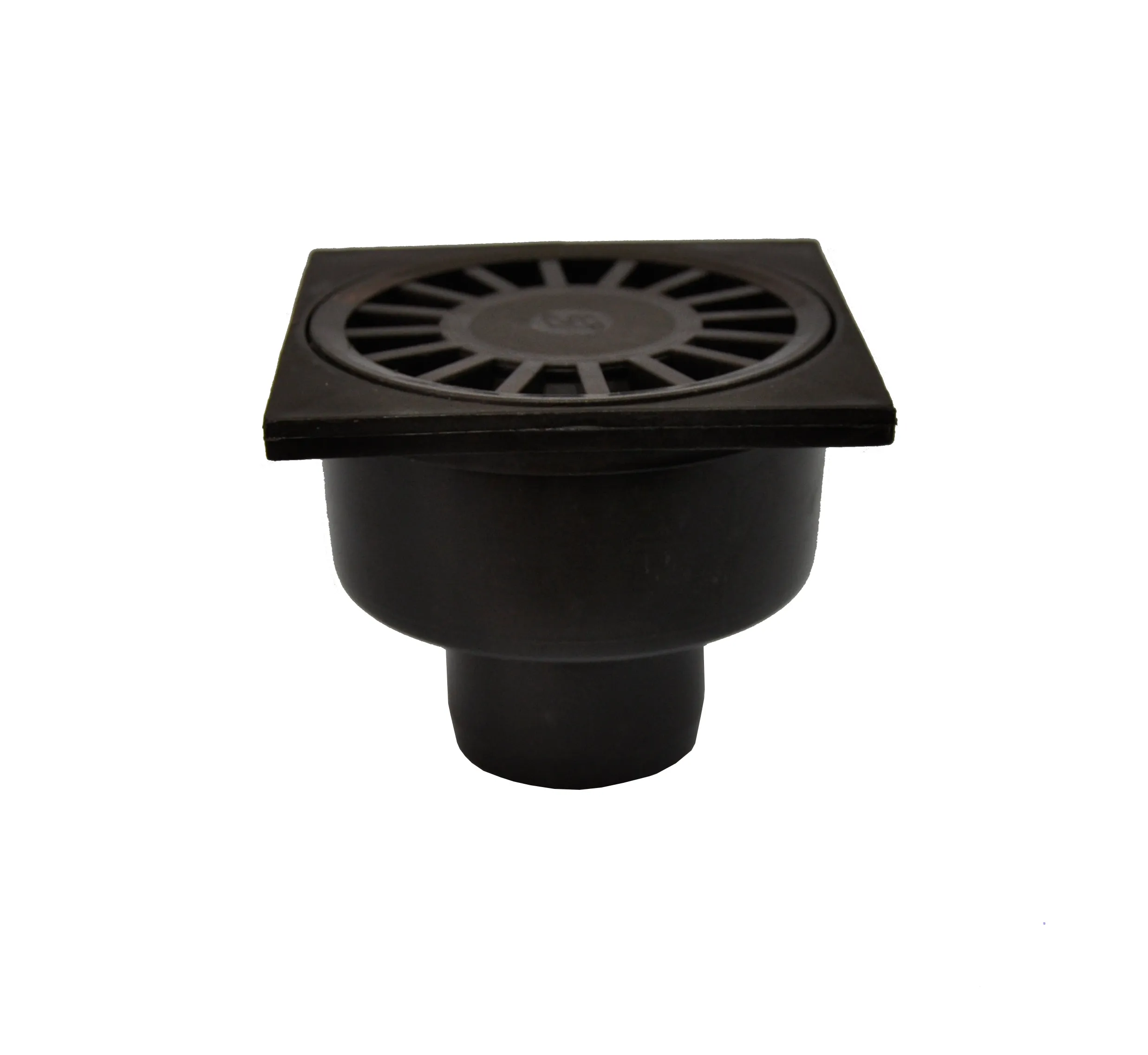 Sifon de pardoseala PP D. 50 vertical (maro) (100 x 100 mm) INSTALPLAST