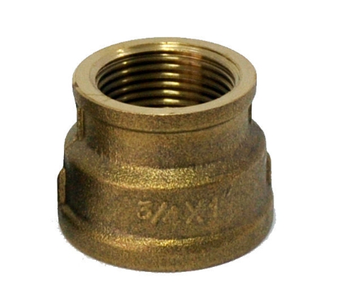 Муфта переходная D. 1" x 1/2" бронзовая