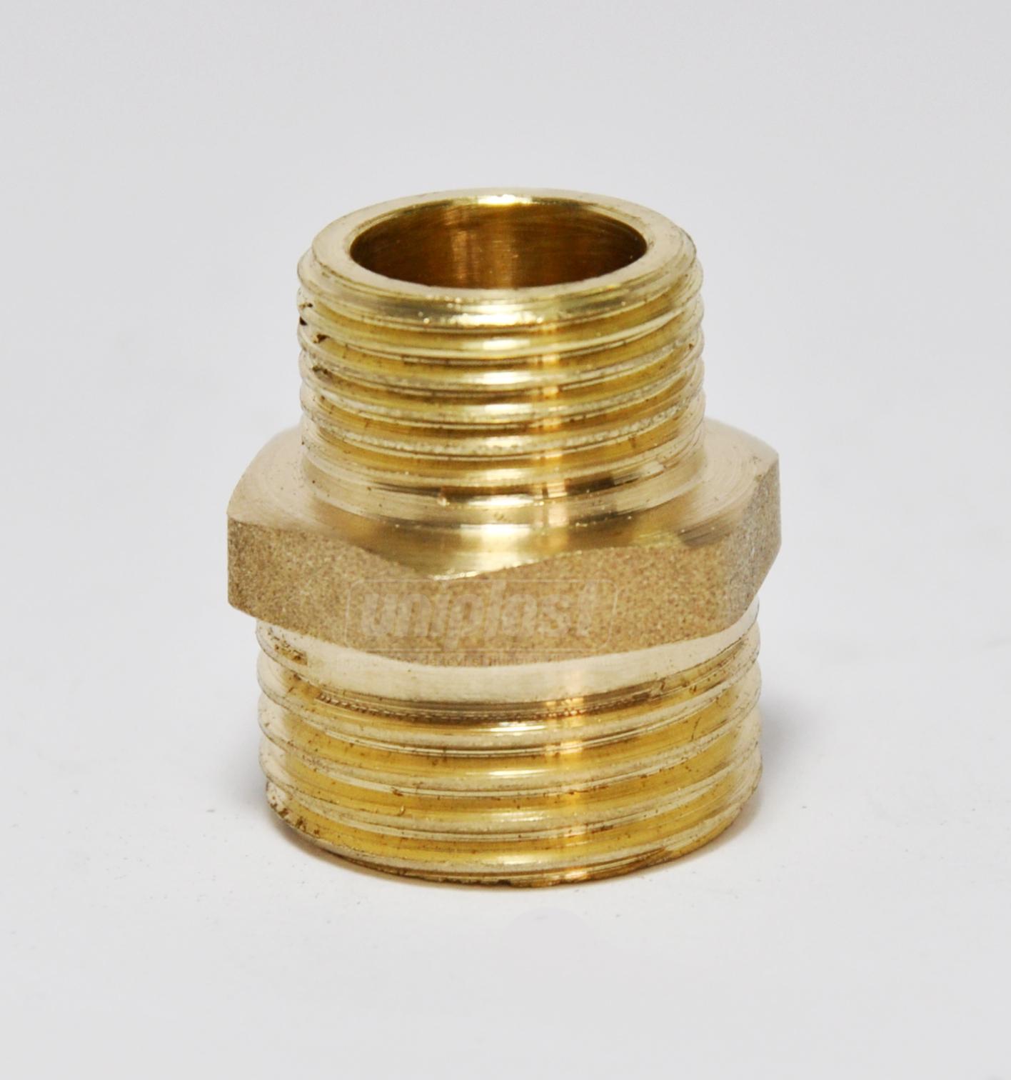 Ниппель переходной D. 1/2" x 3/8" бронзовый