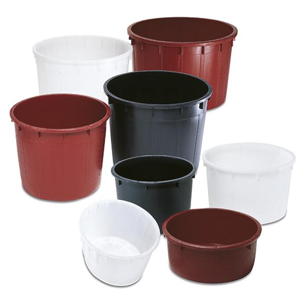 Кадка для вина без крышки 1000 л 140x88H см (красная)  STP