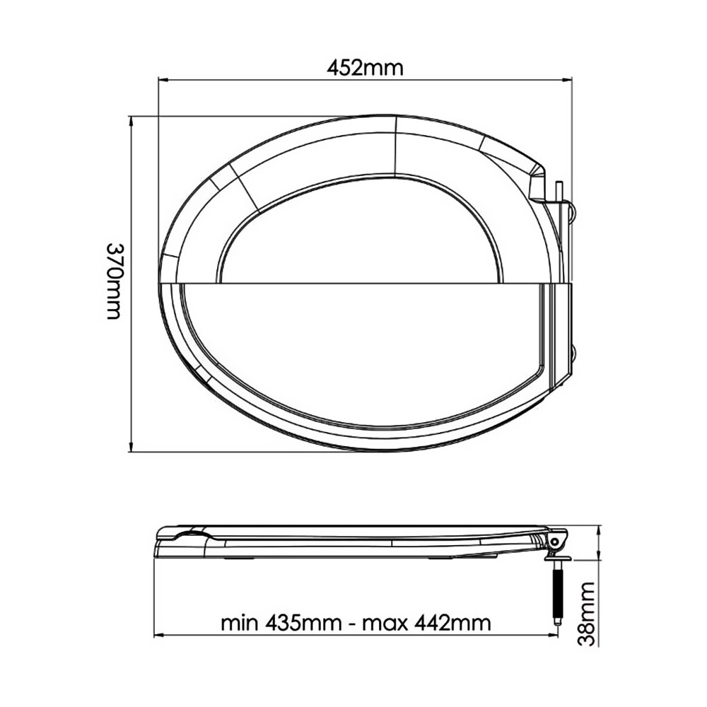 Capac WC cu desen (scoica) 2012