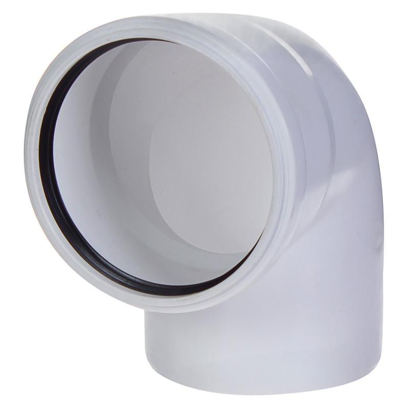 Cot PVC D.110 / 90° (alb)  EGEPLAST