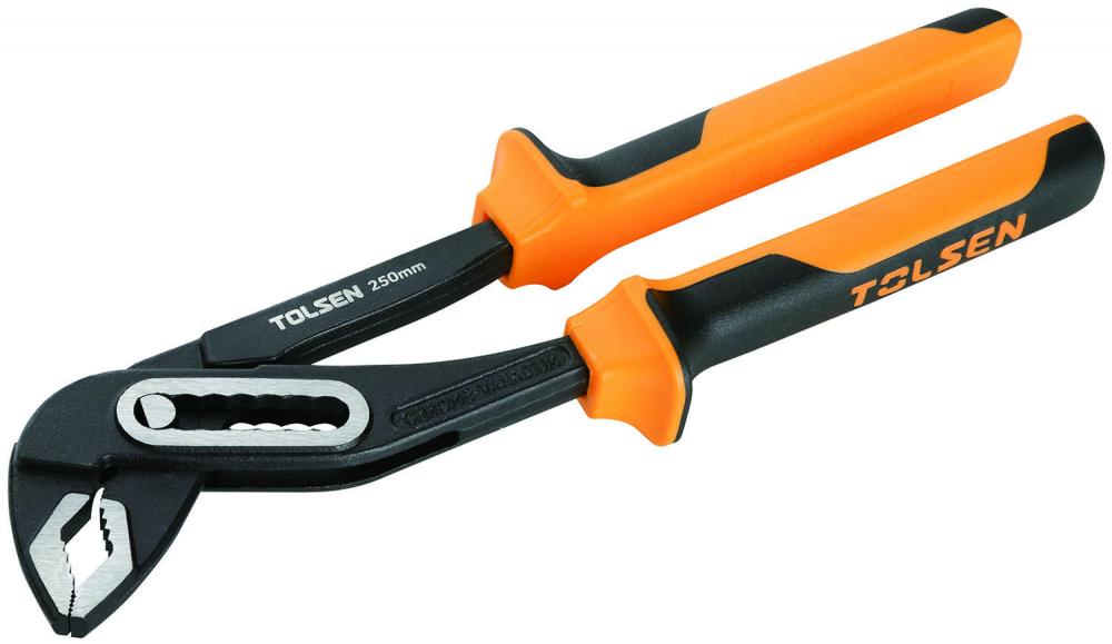 Клещи переставные 250 мм 10" (черные) Industrial  TOLSEN