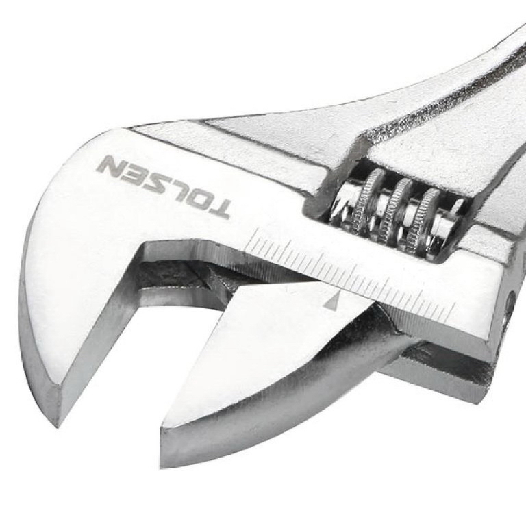 Ключ разводной 200 мм 8" (откр. макс. 24 мм, 15/16") хромированный  TOLSEN