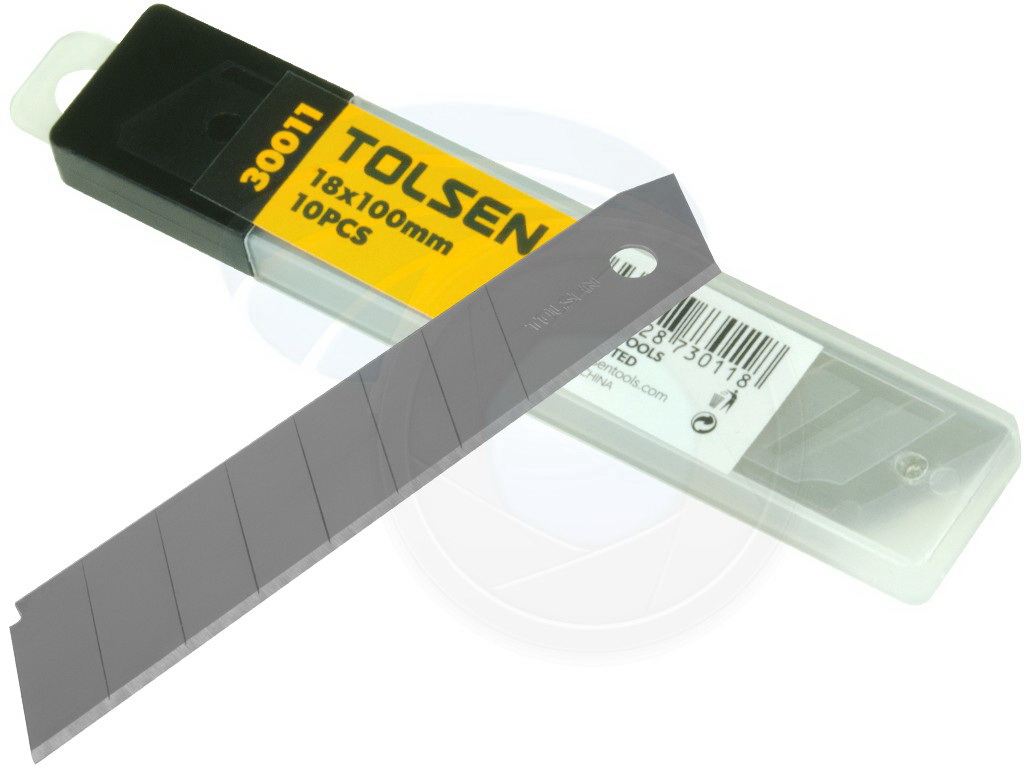 Lame de rezerva pentru cutter 18 x 100 mm (10 lame)  TOLSEN