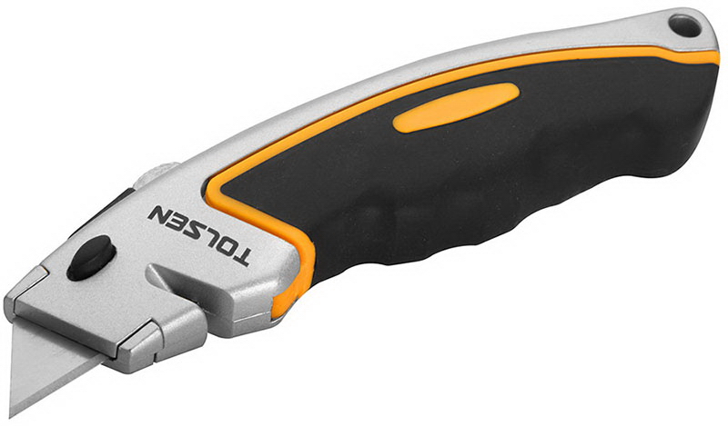 Cutter cu lama trapezoidala 61 x 19 mm +6 lame Industrial TOLSEN