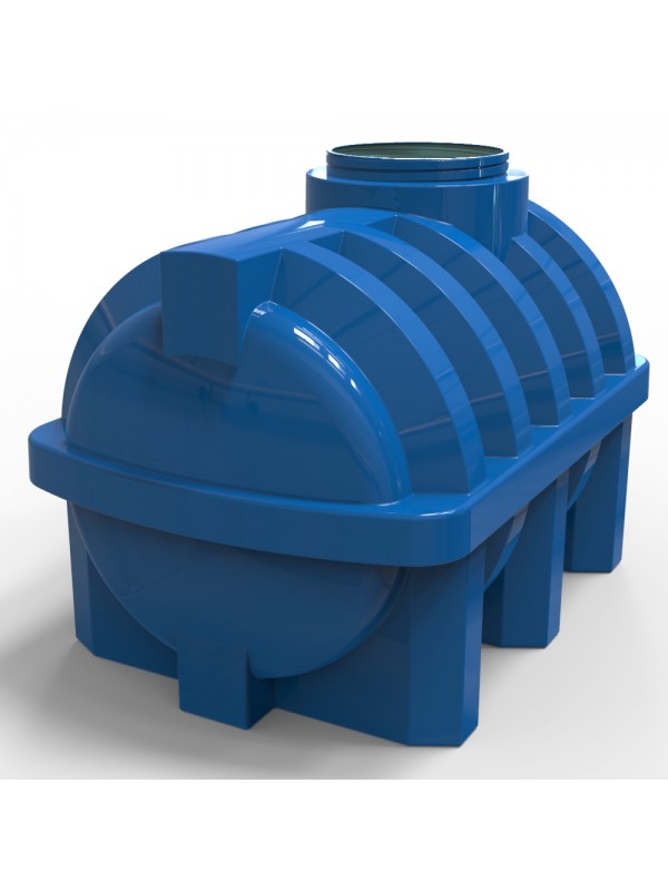 Rezervor apa 500 L orizontal, oval (albastru) cu stut D. 1/2", fortat 114x87x93 cm