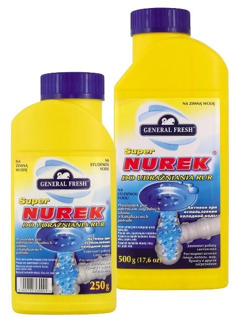Средство для чистки канализационных труб,  500 г Nurek