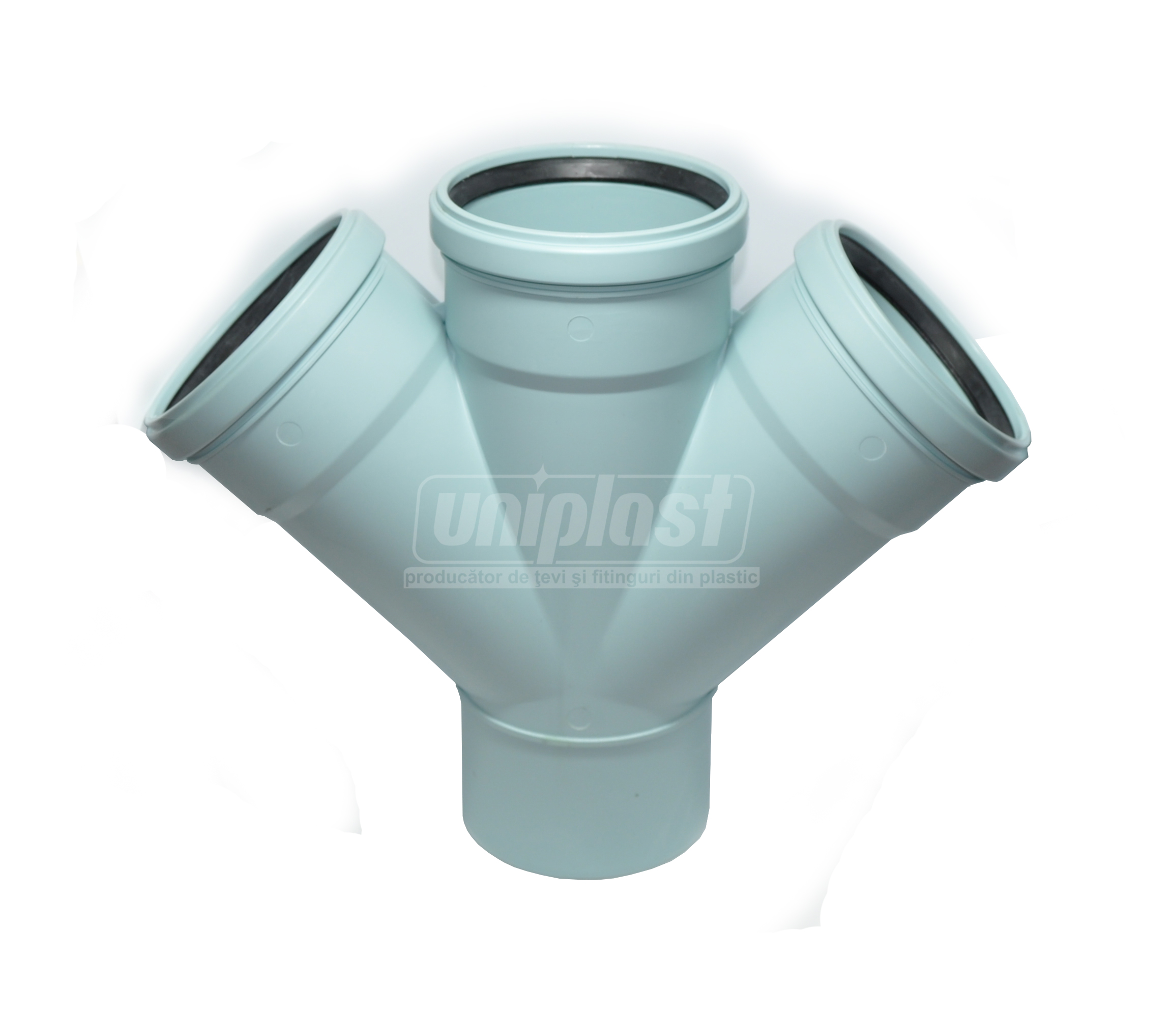 Ramificatie dubla PP D.110 x 110 / 45° Silenta 3A®  HAKAN +GF+