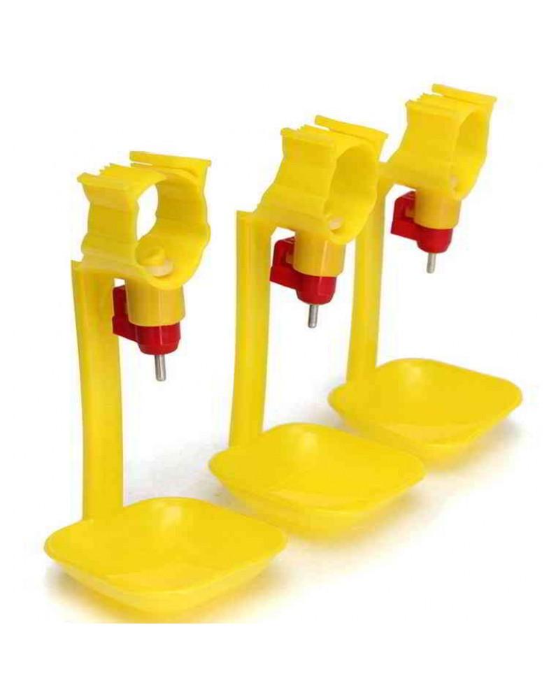 Adapatoare cu niplu 360° A3 din plastic pentru pasari (detinator galben)