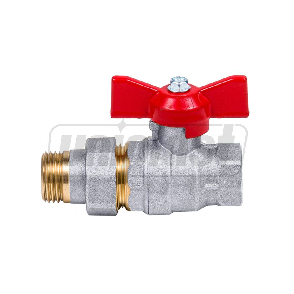 Robinet bila cu olandez D.  1/2" FE/FI PN40 Art. 141Б D (RU) DIST