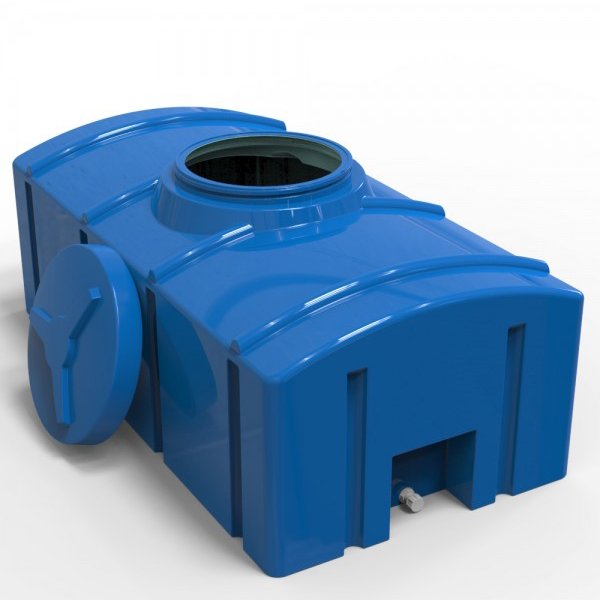 Rezervor apa 1000 L dreptunghiular (albastru) cu stut D. 3/4" 170x91x84 cm