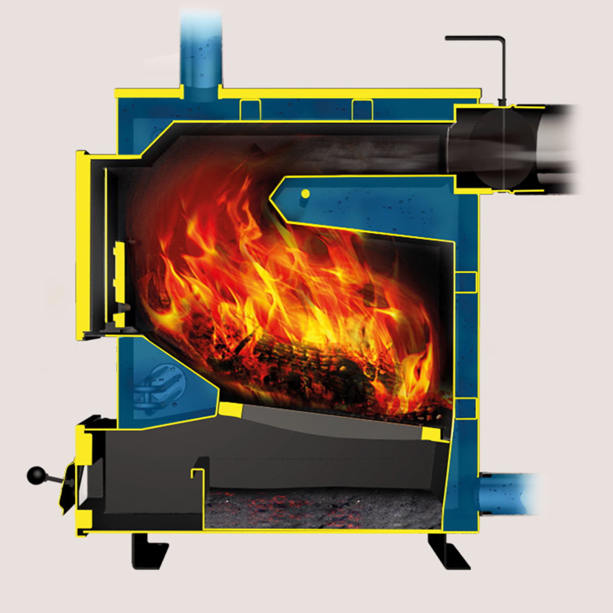 Котел KUPPER PRAKTIK-14  ТЕПЛОДАР 140 м²