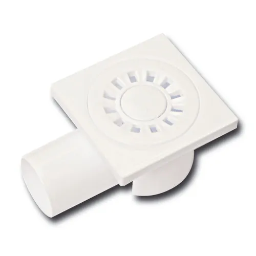 Трап ПП D. 50 x 90° горизонтальный (белый) (100 x 100 x 65 мм) YSZ02  GPD