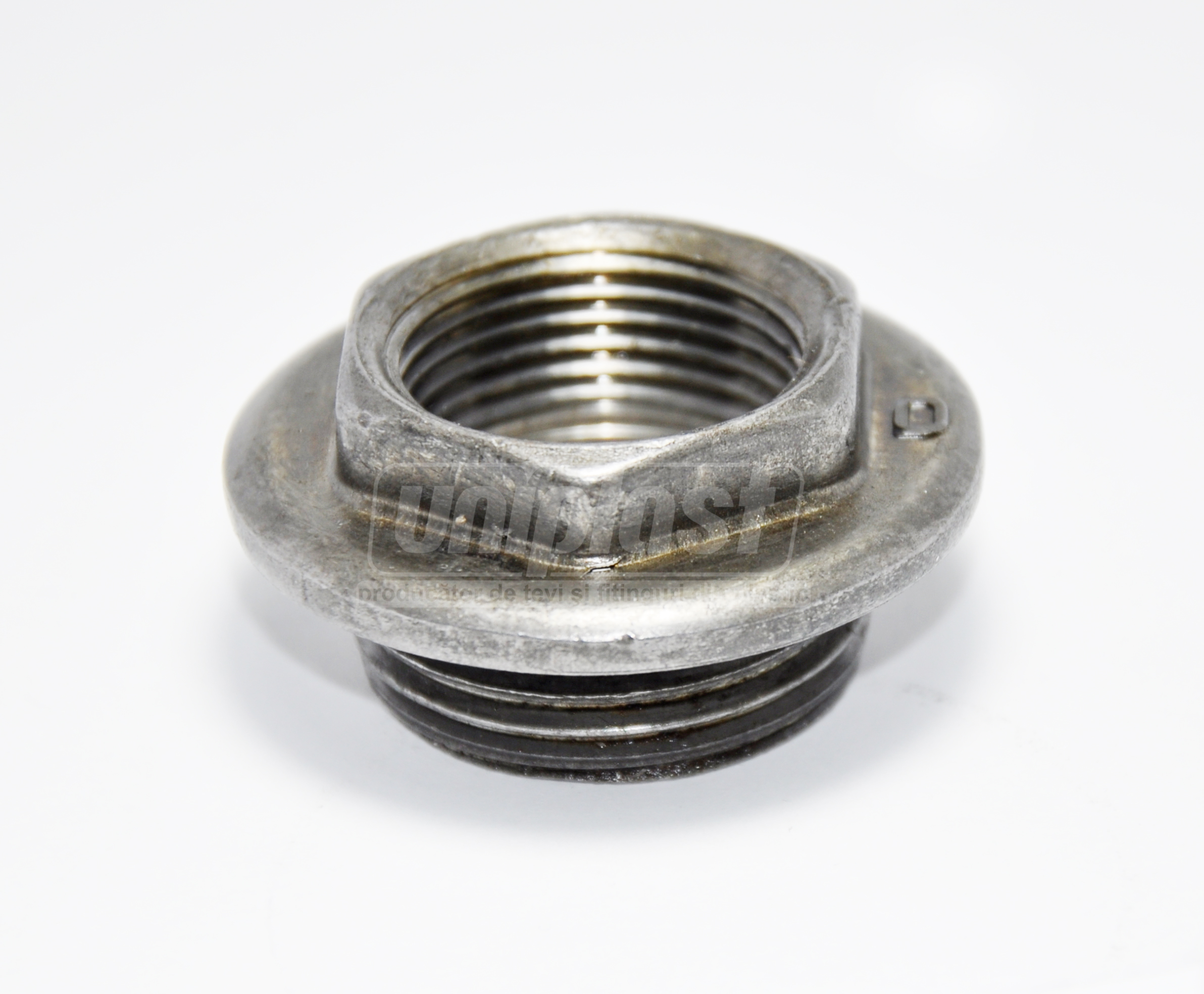 Заглушка проходная для радиатора D. 1" x 3/4" правая чугун ST