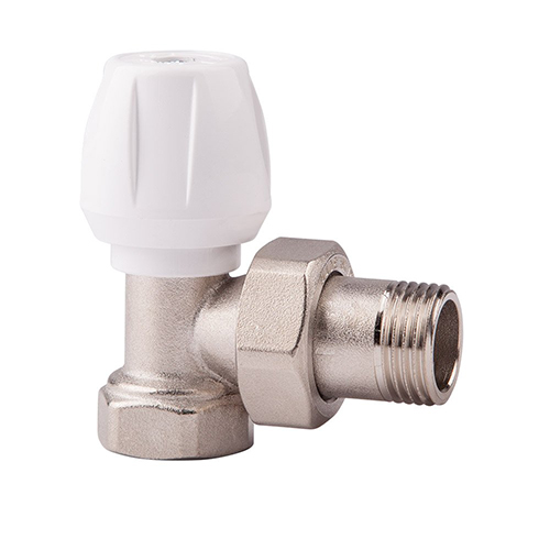 Кран для радиатора D. 1/2" М/П угловой подача с прокладкой  ICMA CL