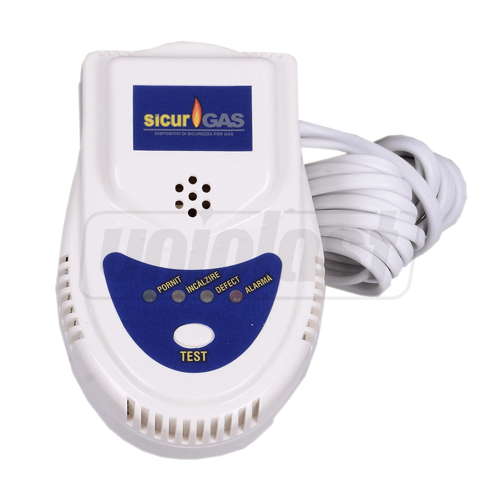 Detector de gaz cu electrovalva D. 3/4" gas natural - metan (-30°C; +60°C; 1 bar) Sicur Gas