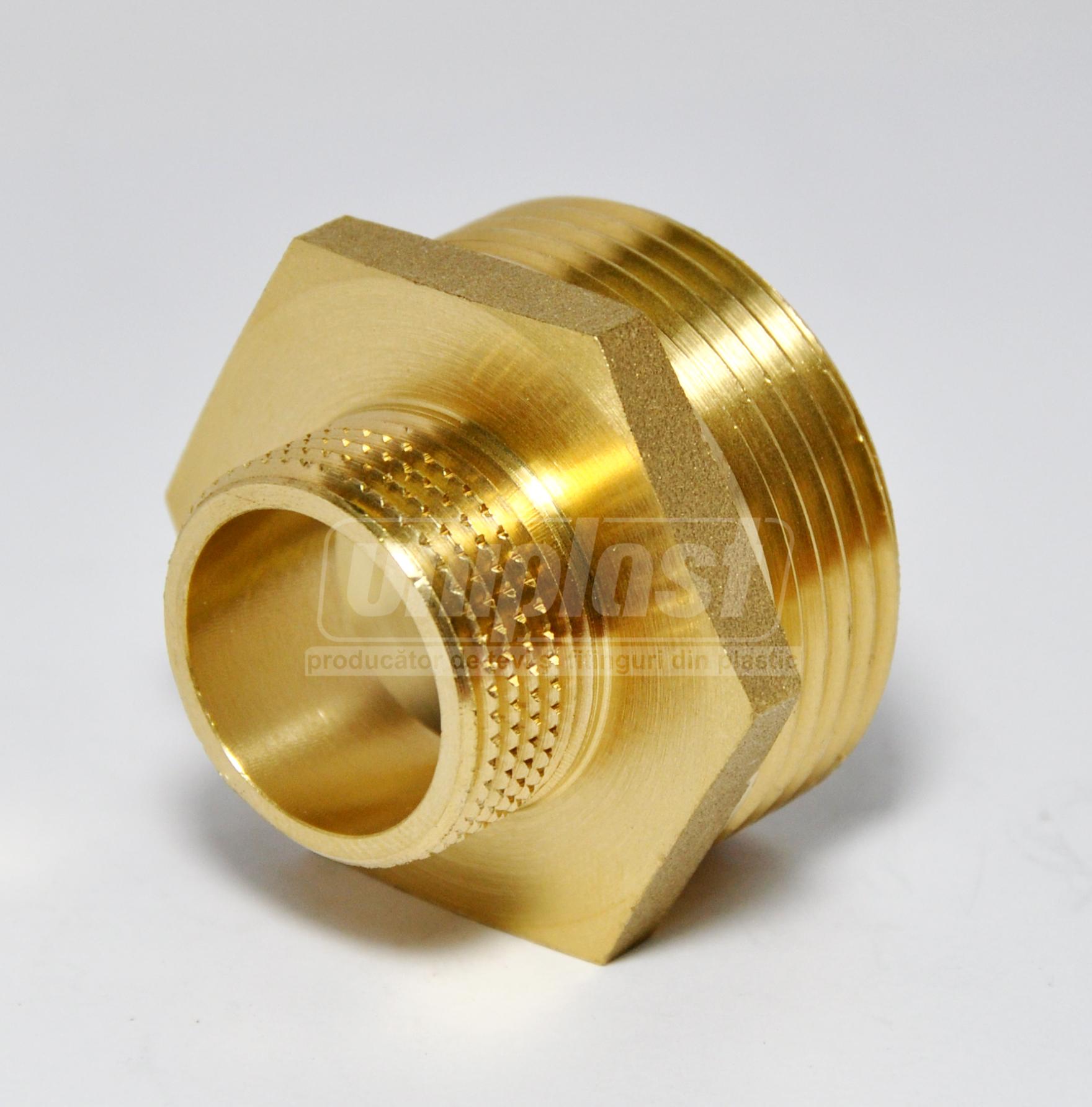 Ниппель переходной D. 1.1/2" x 3/4" бронзовый