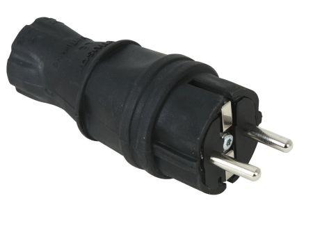 Stecher cauciucat euro cu pamintare 16A 250V  MUTLUSAN