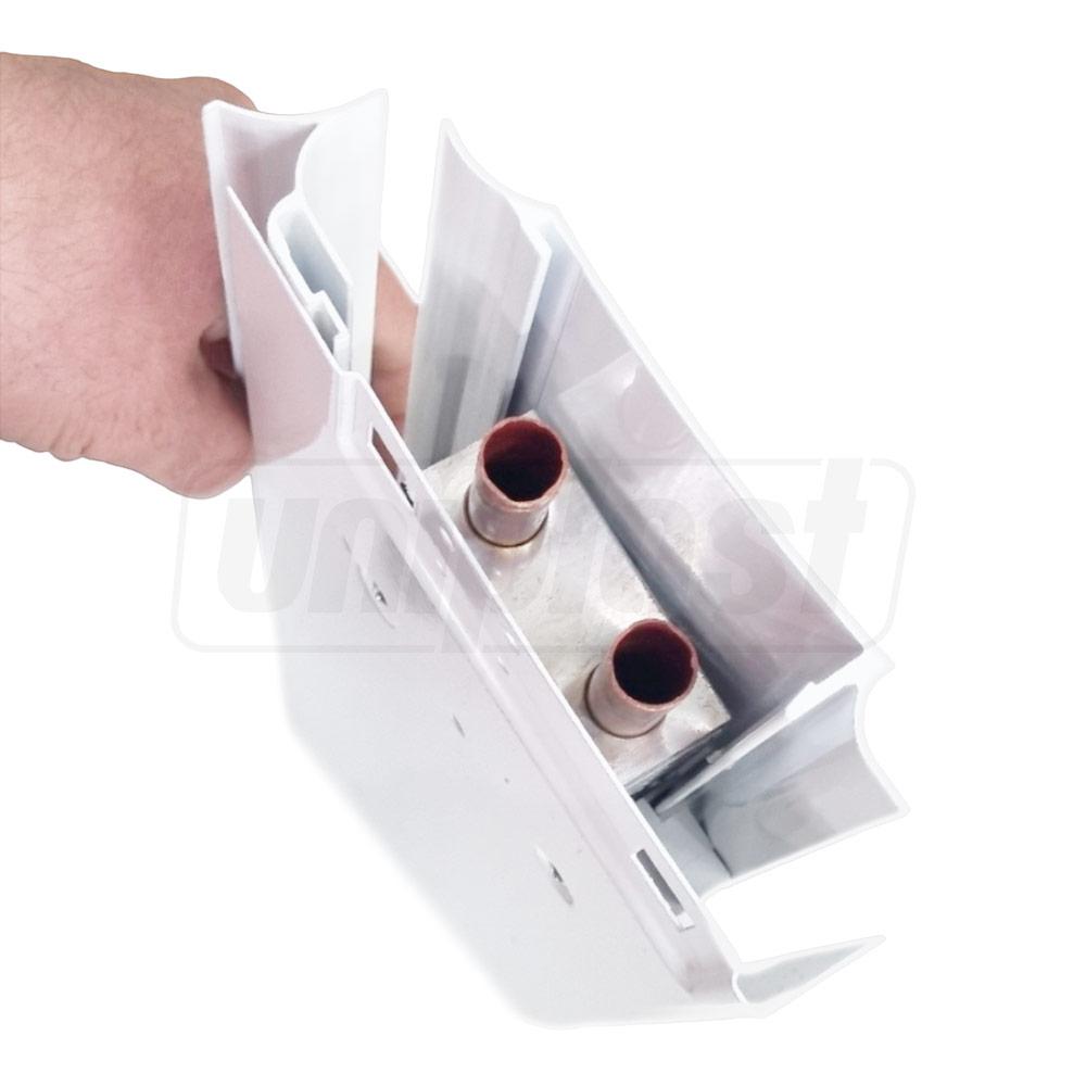 Радиатор плинтус D.16/1000 (H=160 х 40 мм) белый  ТЕРМІЯ