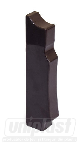 Заглушка левая ПЛ для плинтуса коричневая  ТЕРМІЯ