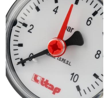 Manometru 10 bar D. 1/4" FE axial D. 63  ITAP