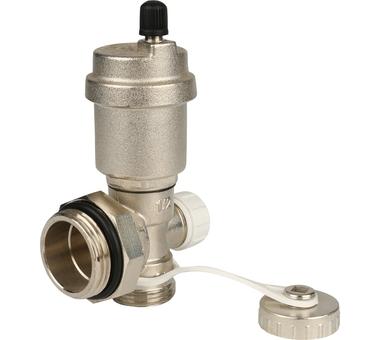 Комплект для коллектора теплого пола D. 1" (воздухотводчик + регулируемый дренажный вентиль) 489AR  ITAP