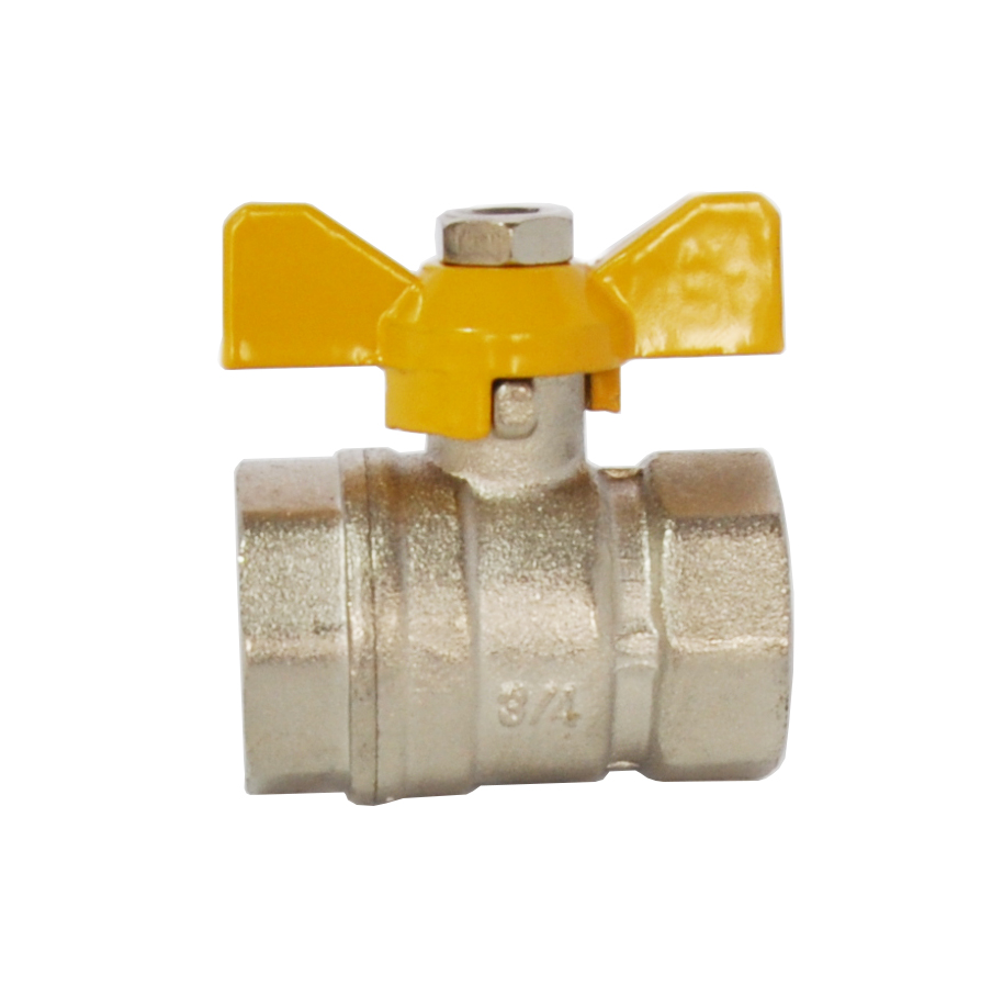 Кран шаровый D. 3/4" М/М "GAZ" PN25 станд. HY