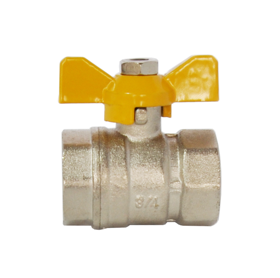 Кран шаровый D. 3/4" М/М "GAZ" PN25 станд. HY