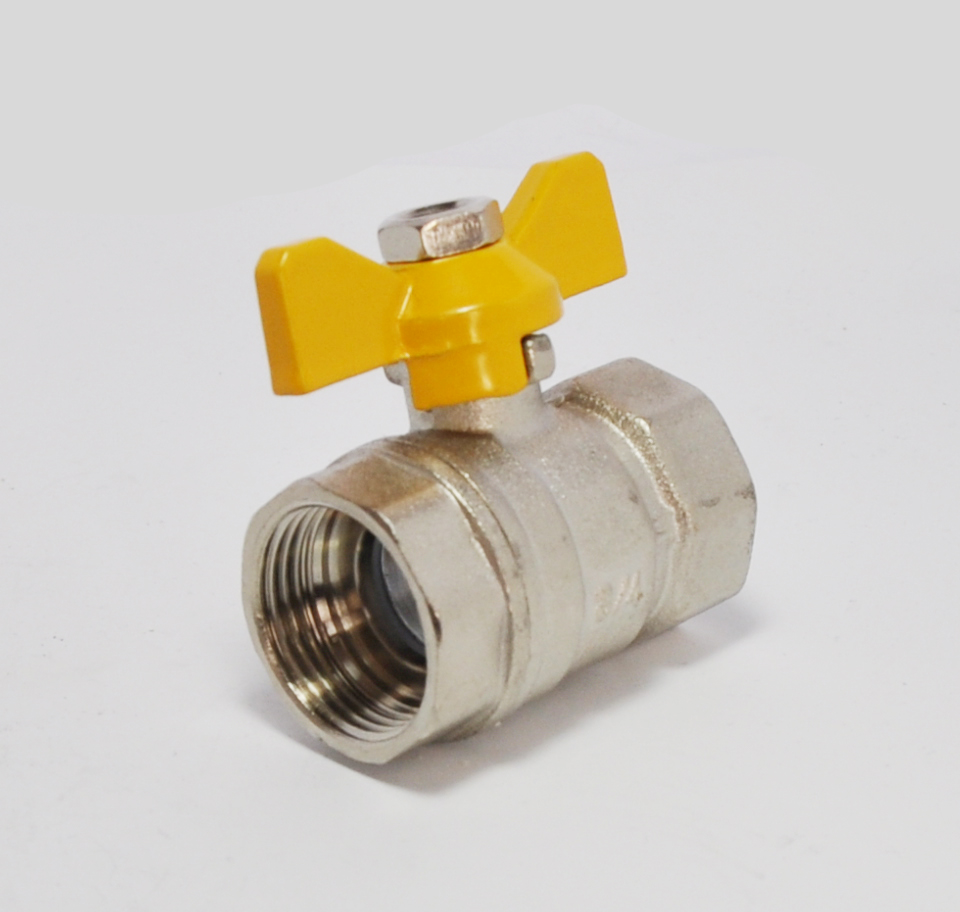 Кран шаровый D. 3/4" М/М "GAZ" PN25 станд. HY