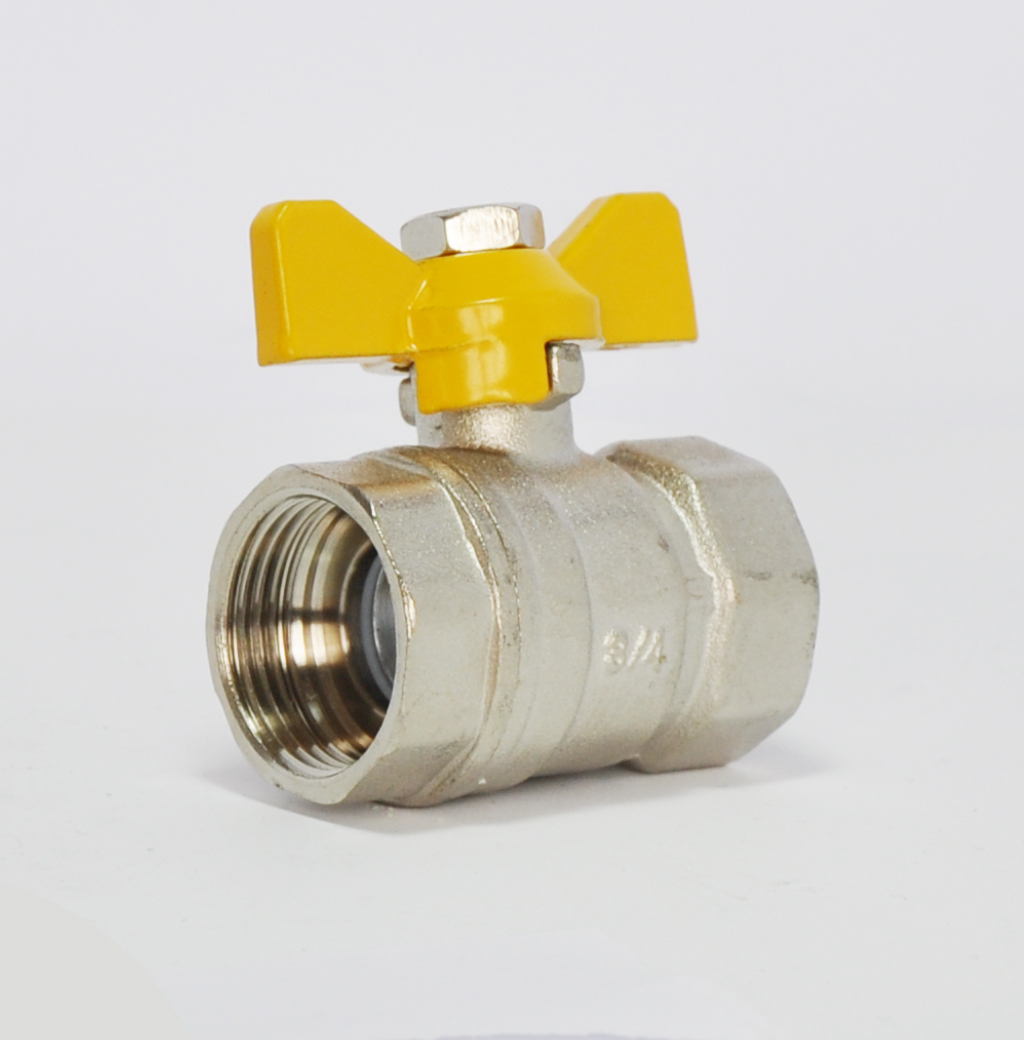 Кран шаровый D. 3/4" М/М "GAZ" PN25 станд. HY