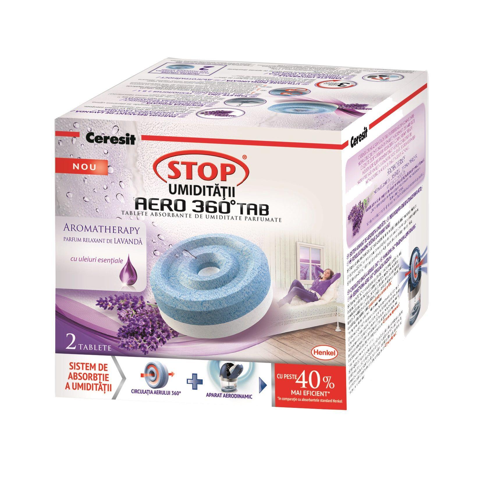 Таблетки сменные Stop AERO 360°, 2 x 450 г, Лаванда  CERESIT