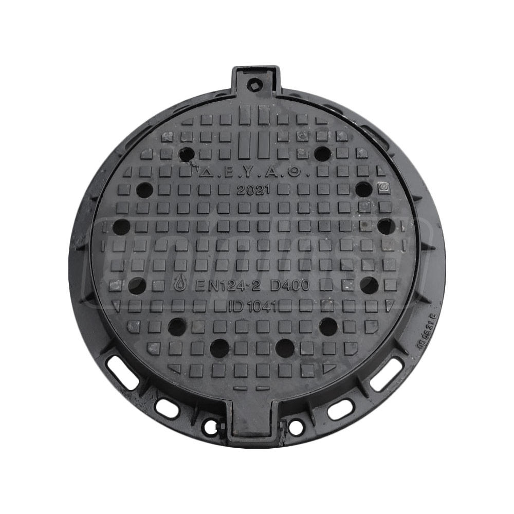 Люк чугунный вентилируемый D.600 EN-124 D400 50 кг (645x770x100 мм) TR