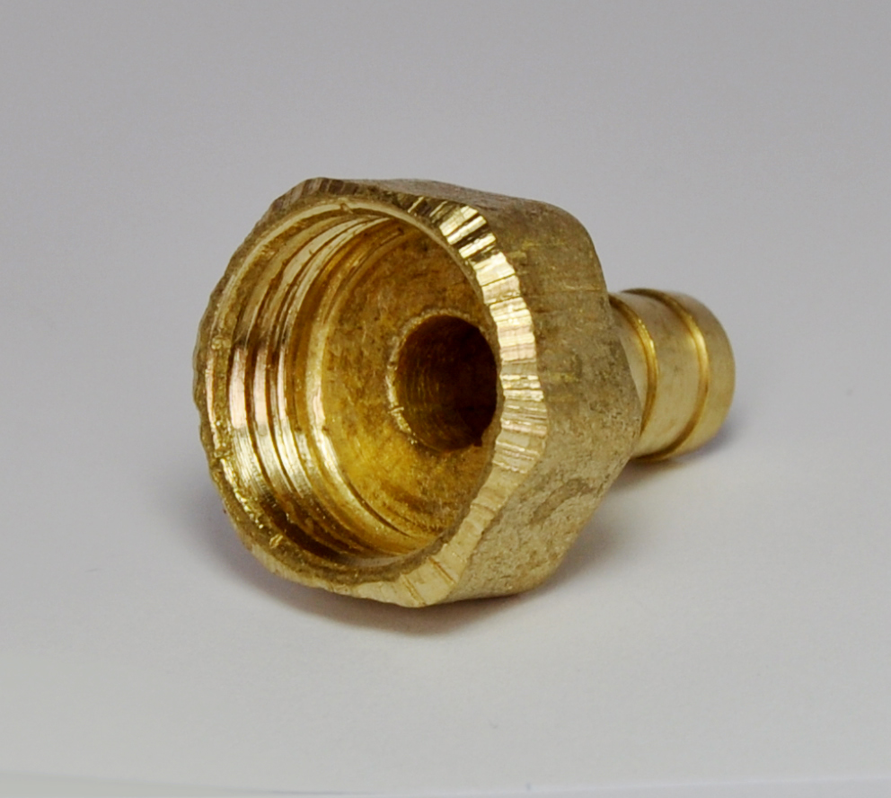 Переход для шланга D. 1/2" x 9 мм М бронзовый HS