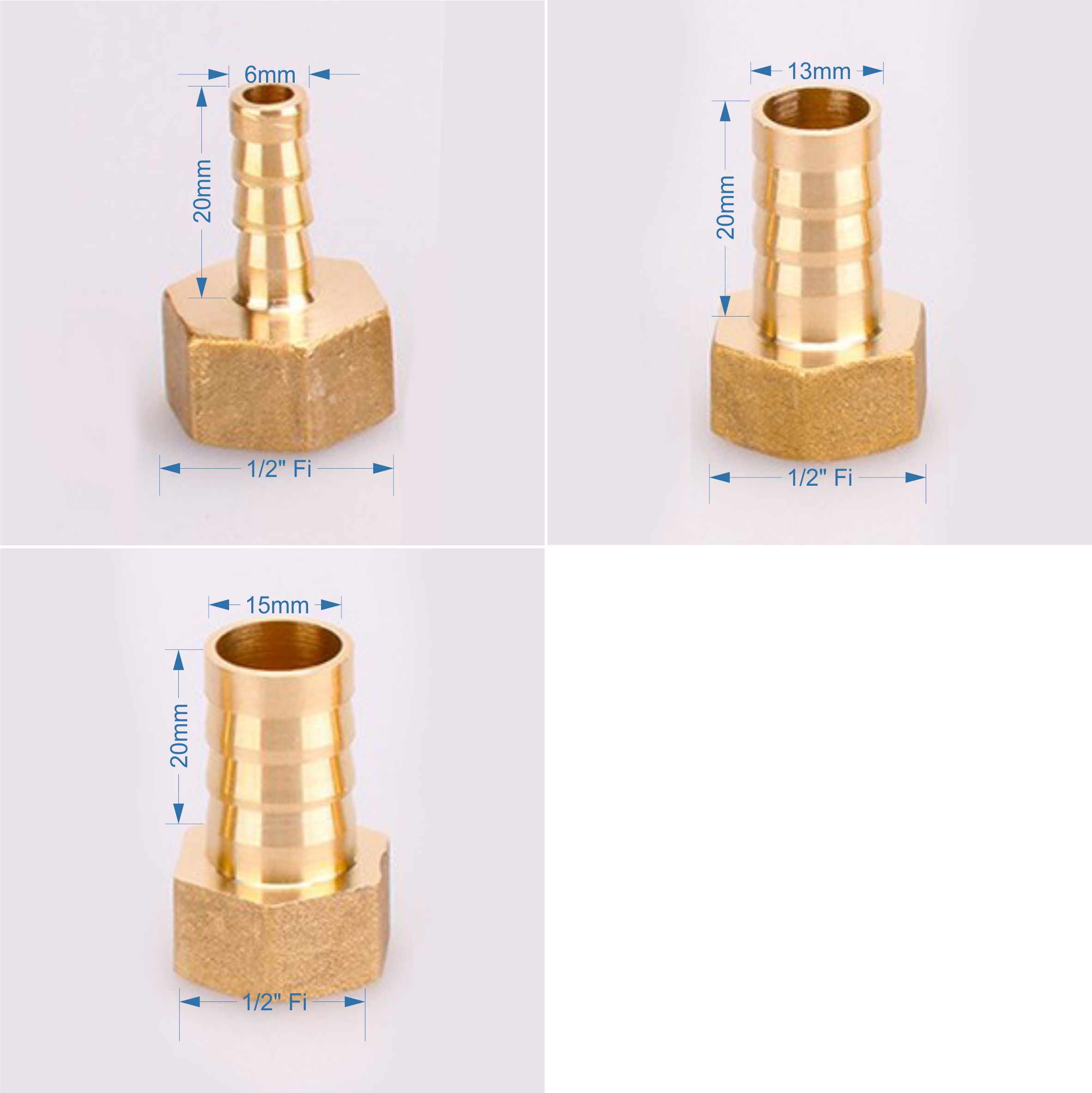 Adaptor alama cu portfurtun D.  1/2" x 13 mm FI HS